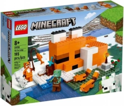 lego minecraft 21178 căsuța vulpii