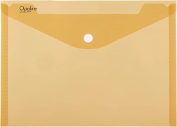 Mapă plic cu capsă A4 Opaline, portocalie, din polipropilenă 180 microni (set 5 bucăți)