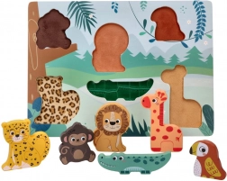 Puzzle 3D din lemn Animale Safari