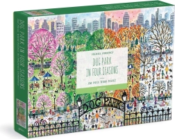Puzzle din lemn Parcul câinilor – patru anotimpuri, 250 piese