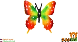 Fluture tropical colorat din plastic, fluture coadă de rândunică - 1 bucată