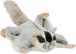 Veveriță zburătoare marsupială de pluș, gri, 38 × 27 cm