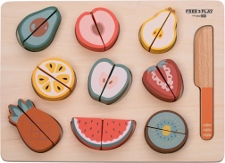 Free2PLAY set din lemn pentru tăierea fructelor pe tocător