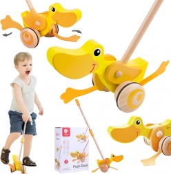 Rață de lemn pe bețișor Classic World