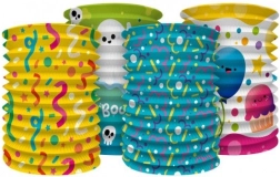 Lampaş de hârtie colorat tip cilindru 15 cm