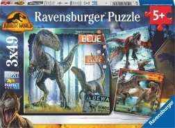 Ravensburger puzzle Lumea Jurasică: Dominația 3×49 piese