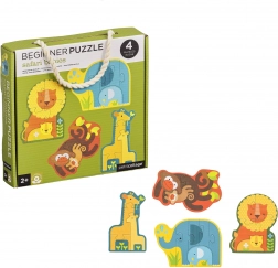 Petite Collage Primul Puzzle Pui Safari