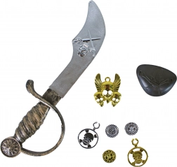 Set de pirați pentru copii – sabie, bandă pentru ochi și accesorii