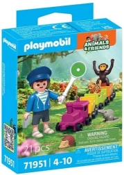 Playmobil Animals & Friends excursie cu trenulețul și animăluțe