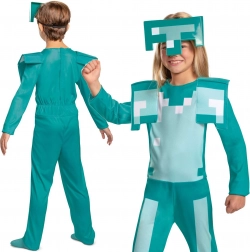 minecraft costum pentru copii armură de diamant 127–136 cm (7–8 ani)