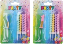 Lumânare de petrecere cifra 1 cu 4 lumânări