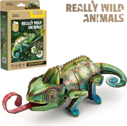 Puzzle 3D CubicFun National Geographic, cameleon, 63 de piese