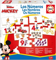 Educa puzzle Mickey și prietenii – numărat 10×4 piese
