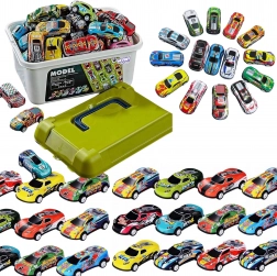 Set mașini de curse WOOPIE în cutie 50 buc.