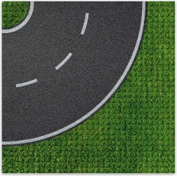 Brixies Plus bază de construcție design - curbură 25,5 x 25,5 cm