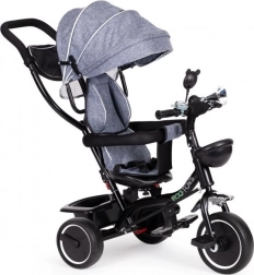 Trotinetă cu scaun rotativ și baldachin ECOTOYS gri