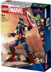 lego marvel figurină captain america de construit
