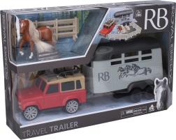 Royal Breeds cal cu mașină, remorcă și țarc