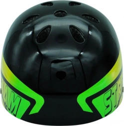 Cască de ciclism Dazzler neagră cu elemente verde-galbene – mărimea M