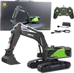Excavator pe șenile RC HUI NA 1:14 verde