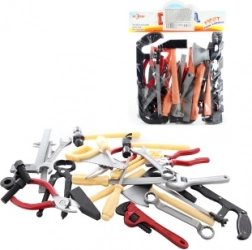 Săculeț pentru copii cu unelte – set de scule din plastic pentru micii meșteri