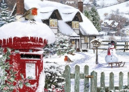 Puzzle măcăleandru în zăpadă 500 piese