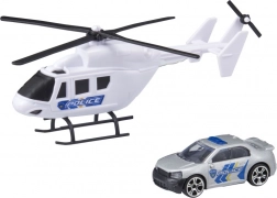 TEAMSTERZ elicopter și mașinuță – set de vehicule de intervenție