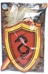 Sabie și scut din spumă cu motiv de dragon