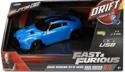 Mașină RC drift Nissan GT-R R35 Ben Sopra 1:24 de la Jada Toys – Fast & Furious