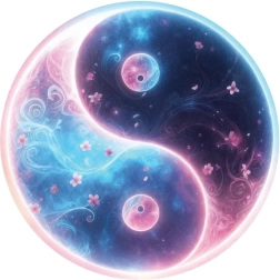 Puzzle rotund Yin și Yang 570 piese