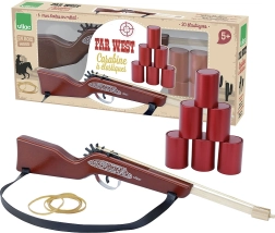 Vilac pușcă Vestul Sălbatic – jucărie din lemn cu benzi de cauciuc pentru tras la doze