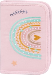 penar școlar cu un singur compartiment curcubeu roz