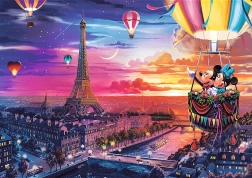 Puzzle TREFL Mickea și Minnie la Paris 1000 piese