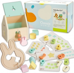 Classic World cutie de start pastel pentru bebeluși – primele jucării educative 12–18 luni
