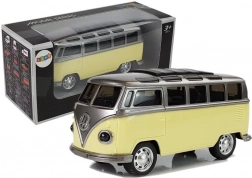 Autobuz cu mecanism inerțial cu lumini și sunete – galben