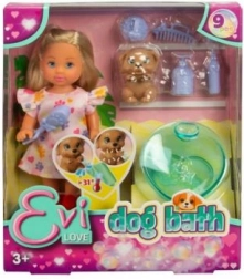 Păpușa Evi cu cățeluș și accesorii