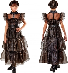 Costum de carnaval – rochie pentru fete WEDNESDAY Rave’n Dance 134–140 cm