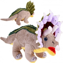Jucărie din pluș Triceratops 30 cm dinozaur