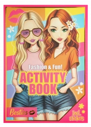 Carte de creativitate în modă Fashion and Fun A4 Besties