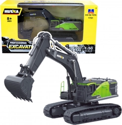 Excavator pe șenile din metal HUINA 1:50 verde