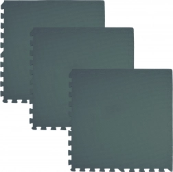 Covoraș de joacă puzzle din spumă moale pentru podea 180 × 60 cm, 3 buc., verde închis