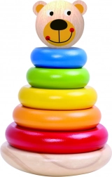 Turn de stivuire din lemn în formă de urs