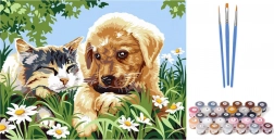 Pictură după numere Prieteni drăguți