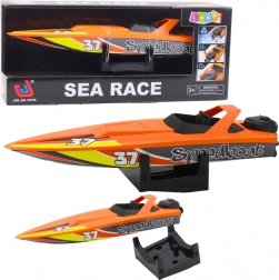 Barcă cu motor cu arc pentru apă – portocalie