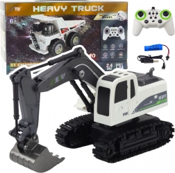 Excavator pe șenile RC 1:24 cu iluminare și sunete