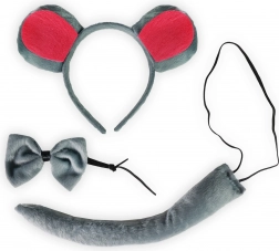 Set costum șoarece cu coadă și papion