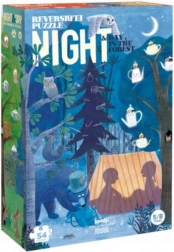 Puzzle reversibil Zi și noapte în pădure - 54 de piese