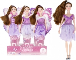 păpușă în rochie mov 29 cm