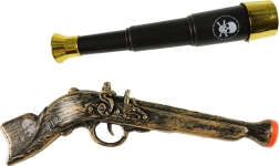 Set pirat – pistol și binoclu pentru copii