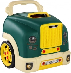 Camion verde demontabil – atelier pentru copii cu unelte